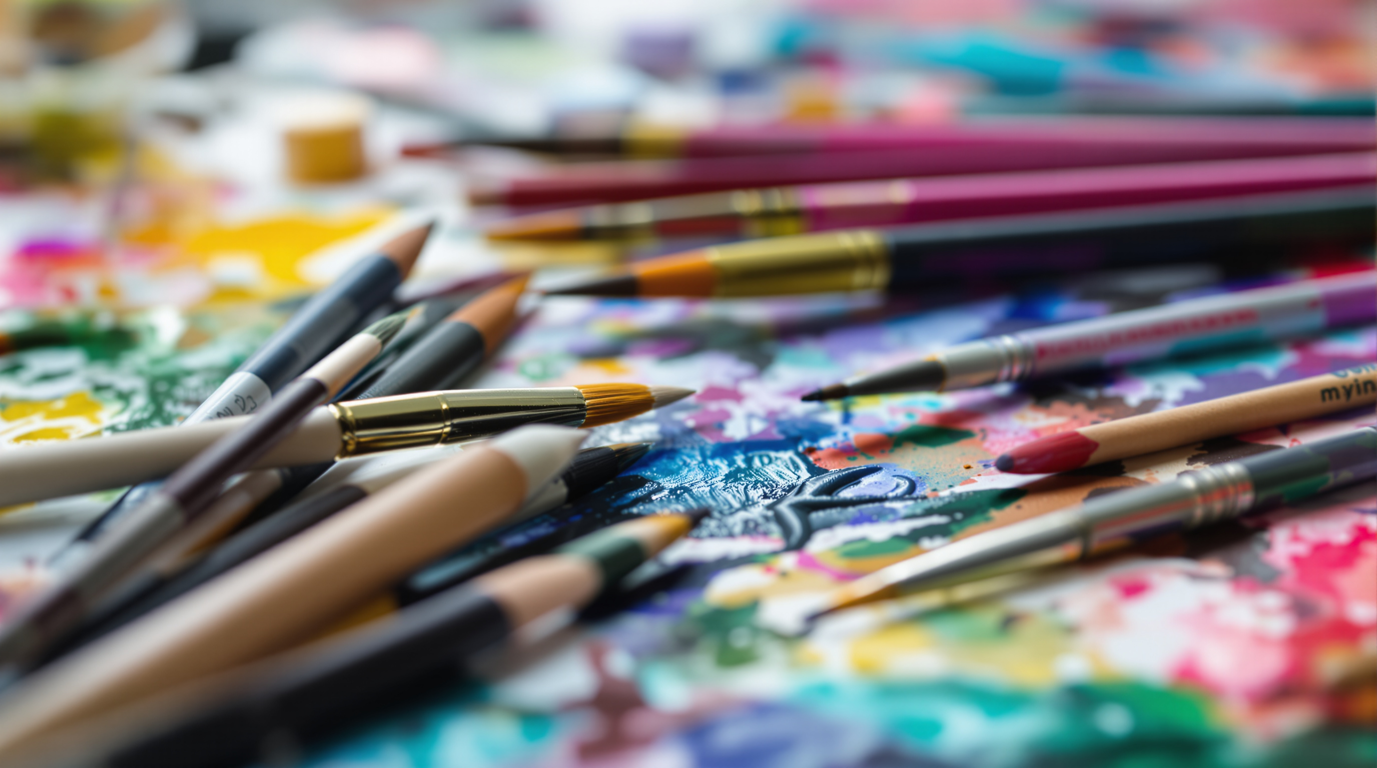 Détail d'encrage à la plume sur bristol