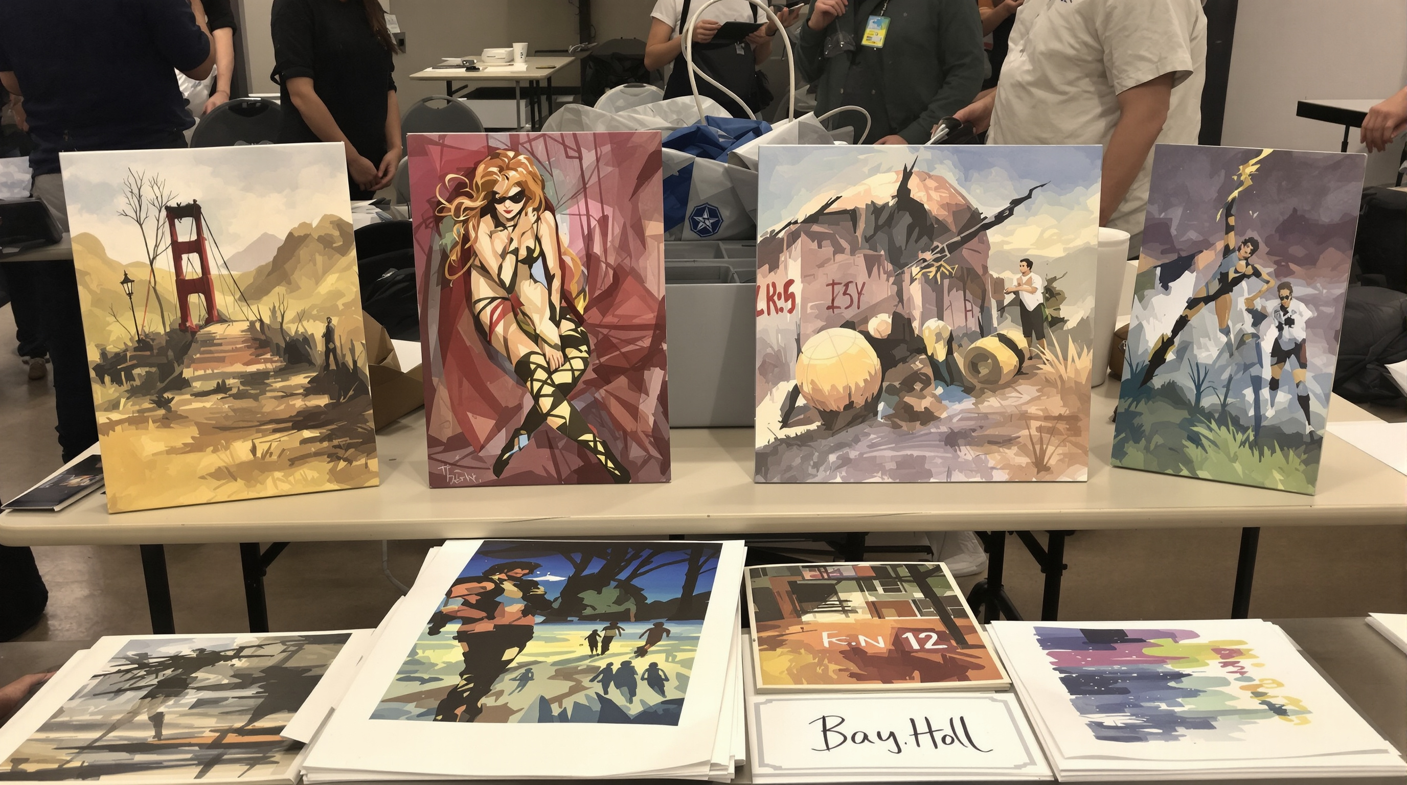 Étude de palette couleurs, swatches